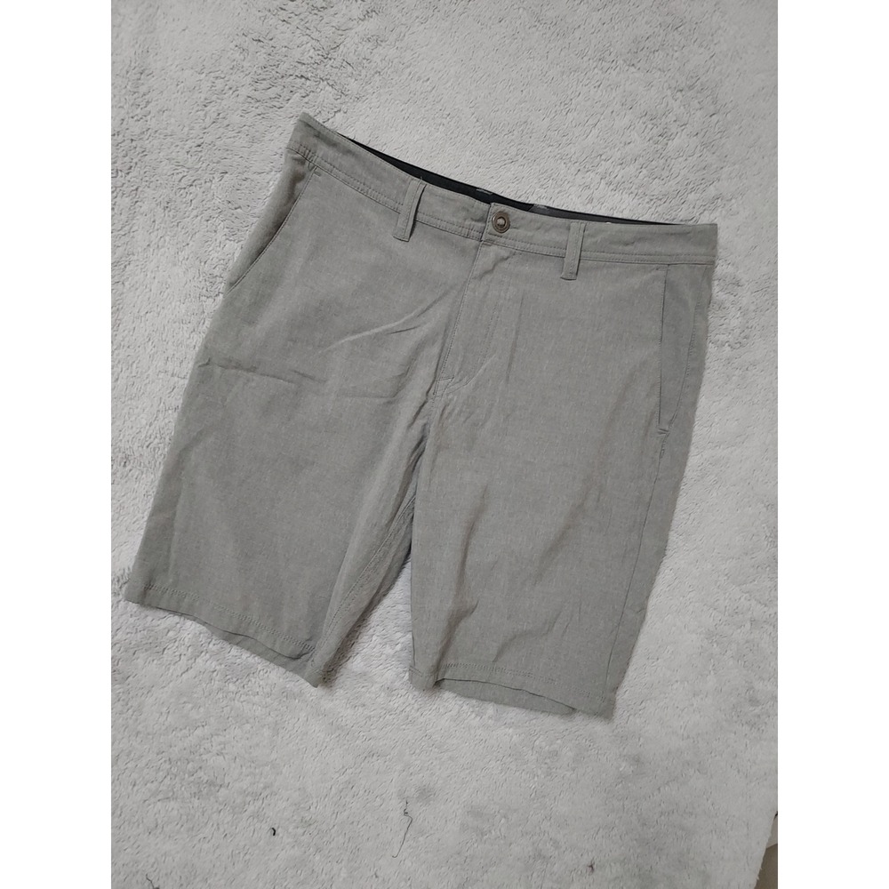 Volcom Shorts Mens 33 Surf And Turf Hybrid 4 Way Stretch Gray Beach Casual